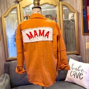 “MAMA” button up shirt